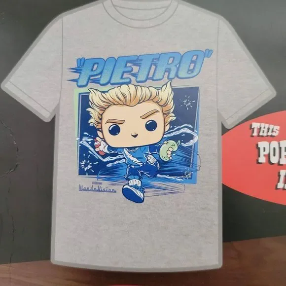 Funko Boxed Tee: Marvel 365 WandaVision Pietro Gray Unisex  XL - Picture 5 of 6